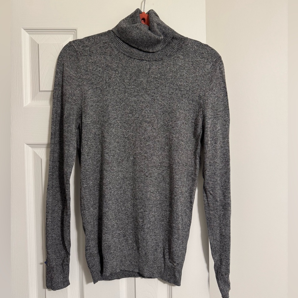 Calvin Klein Heather Gray Turtleneck Sweater